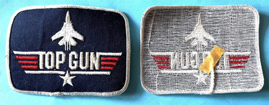 Tom Cruise TOP GUN Kelly McGillis original promo cloth patch 1986