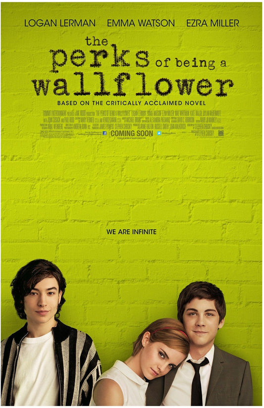 Emma Watson PERKS OF BEING A WALLFLOWER Ezra Miller movie poster 11x17