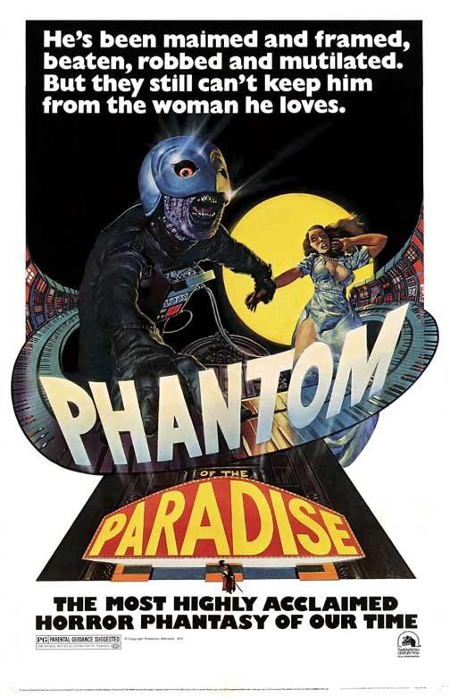 William Finley PHANTOM OF THE PARADISE Paul Williams 'B' movie poster 11x17