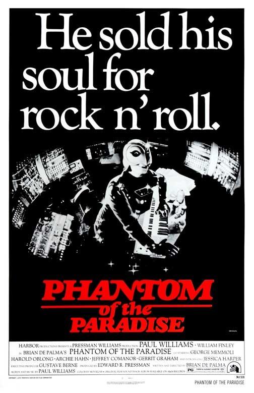 William Finley PHANTOM OF THE PARADISE Paul Williams keyboard movie poster 11x17