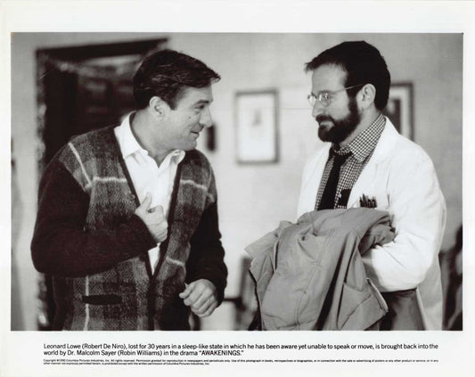 Robert De Niro AWAKENINGS Robin Williams original 8x10 press photo 1990