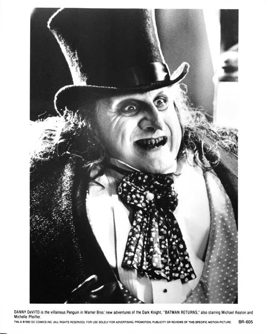 Tim Burton's BATMAN RETURNS Danny DeVito original press photo 1992 Penguin