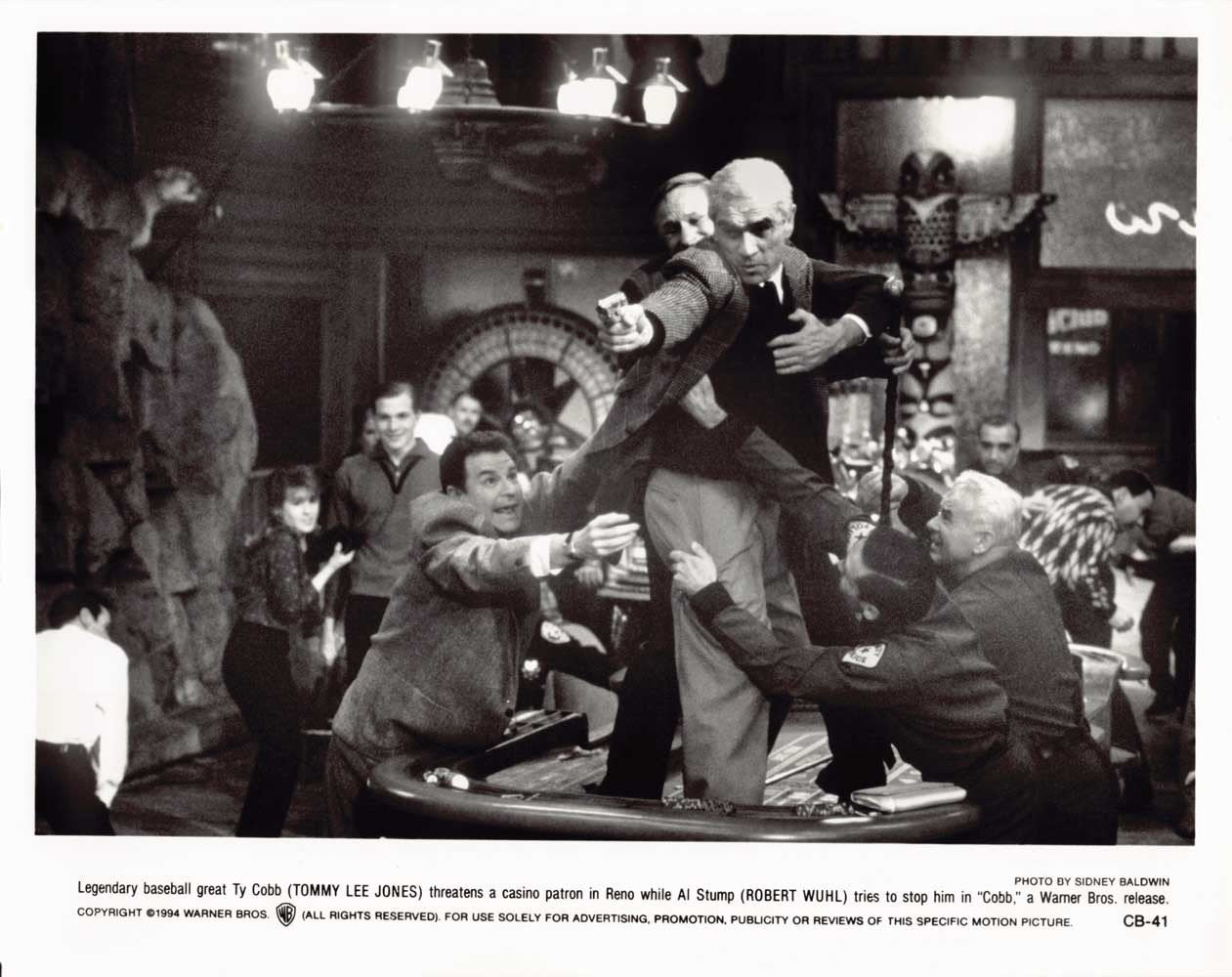 Tommy Lee Jones COBB Robert Wuhl original 8x10 press photo 1994
