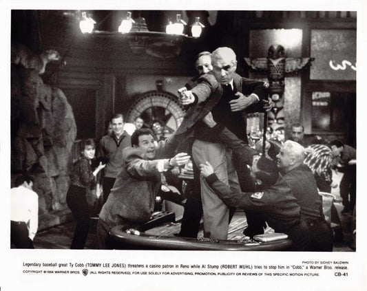 Tommy Lee Jones COBB Robert Wuhl original 8x10 press photo 1994