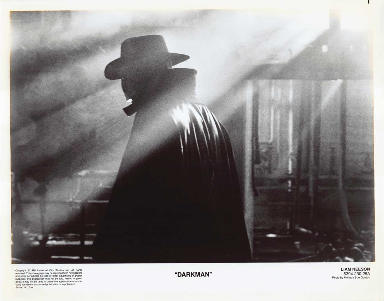 Liam Neeson DARKMAN original 8x10 press photo 1990 Sam Raimi