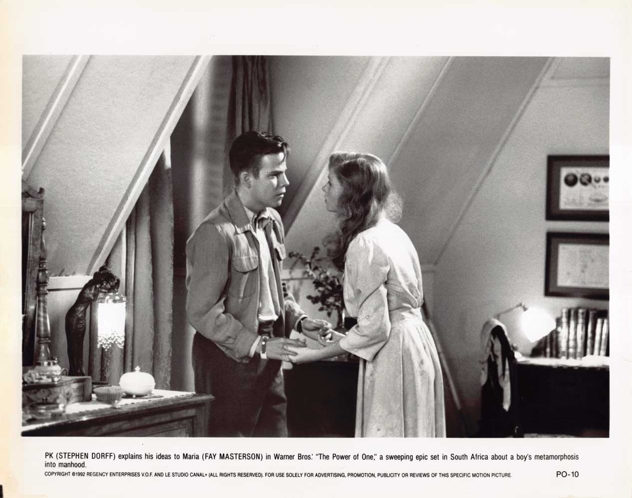 Stephen Dorff THE POWER OF ONE Fay Masterson original press photo 1992