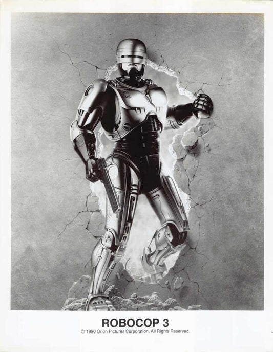 Peter Weller ROBOCOP 3 artwork original press photo 1990