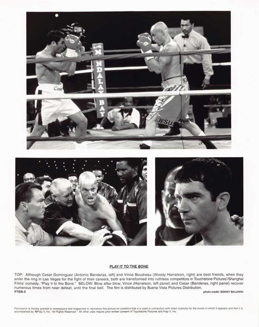 Woody Harrelson PLAY IT TO THE BONE Antonio Banderas original 8x10 press photo