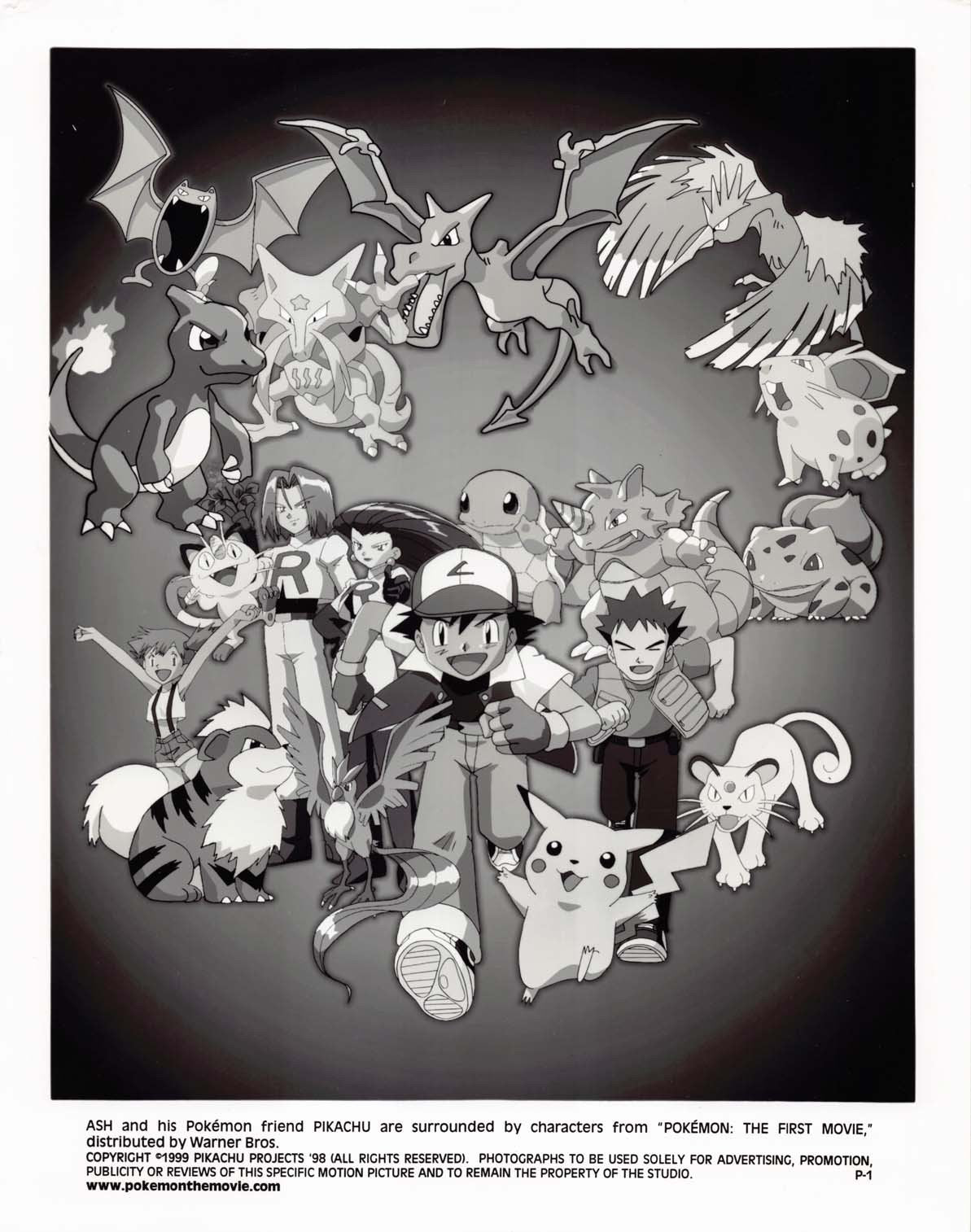 POKEMON THE FIRST MOVIE original 8x10 press photo 1999