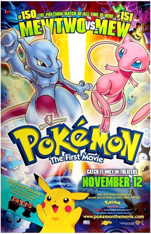 MewTwo POKEMON THE FIRST MOVIE movie poster 11x17