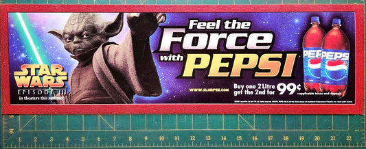 7-11 STAR WARS EPISODE 3 Pepsi Slurpee store display Yoda NEW 2005