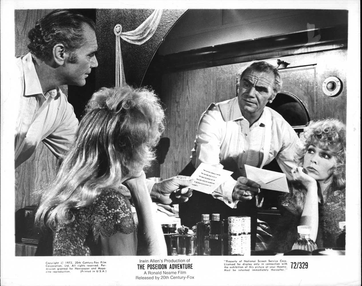 Ernest Borgnine THE POSEIDON ADVENTURE Shelley Winters original 8x10 photo 1972