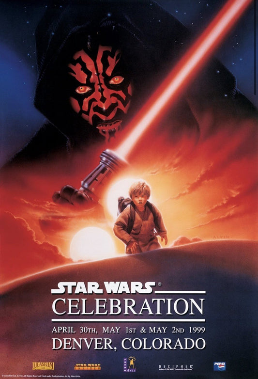 STAR WARS CELEBRATION Denver 1999 John Alvin 24x36 original poster