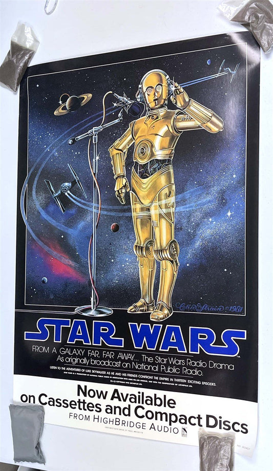 Highbridge Audio STAR WARS RADIO DRAMA original 1993 rolled poster #03457 NEW