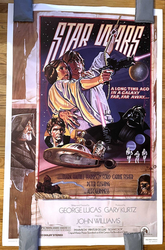 Drew Struzan STAR WARS Style D 27x41 rolled Fan Club movie poster Kilian #5547