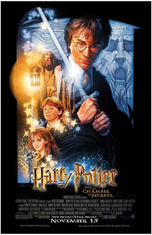 Daniel Radcliffe HARRY POTTER CHAMBER OF SECRETS alt movie poster 11x17 Struzan