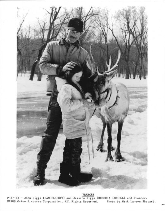 Sam Elliot PRANCER Rebecca Harrell original 8x10 press photo 1989