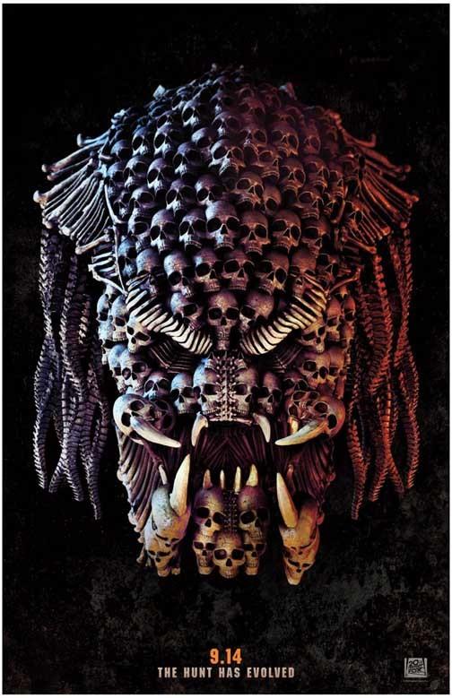 Boyd Holbrook THE PREDATOR Olivia Munn advance movie poster 11x17 SDCC
