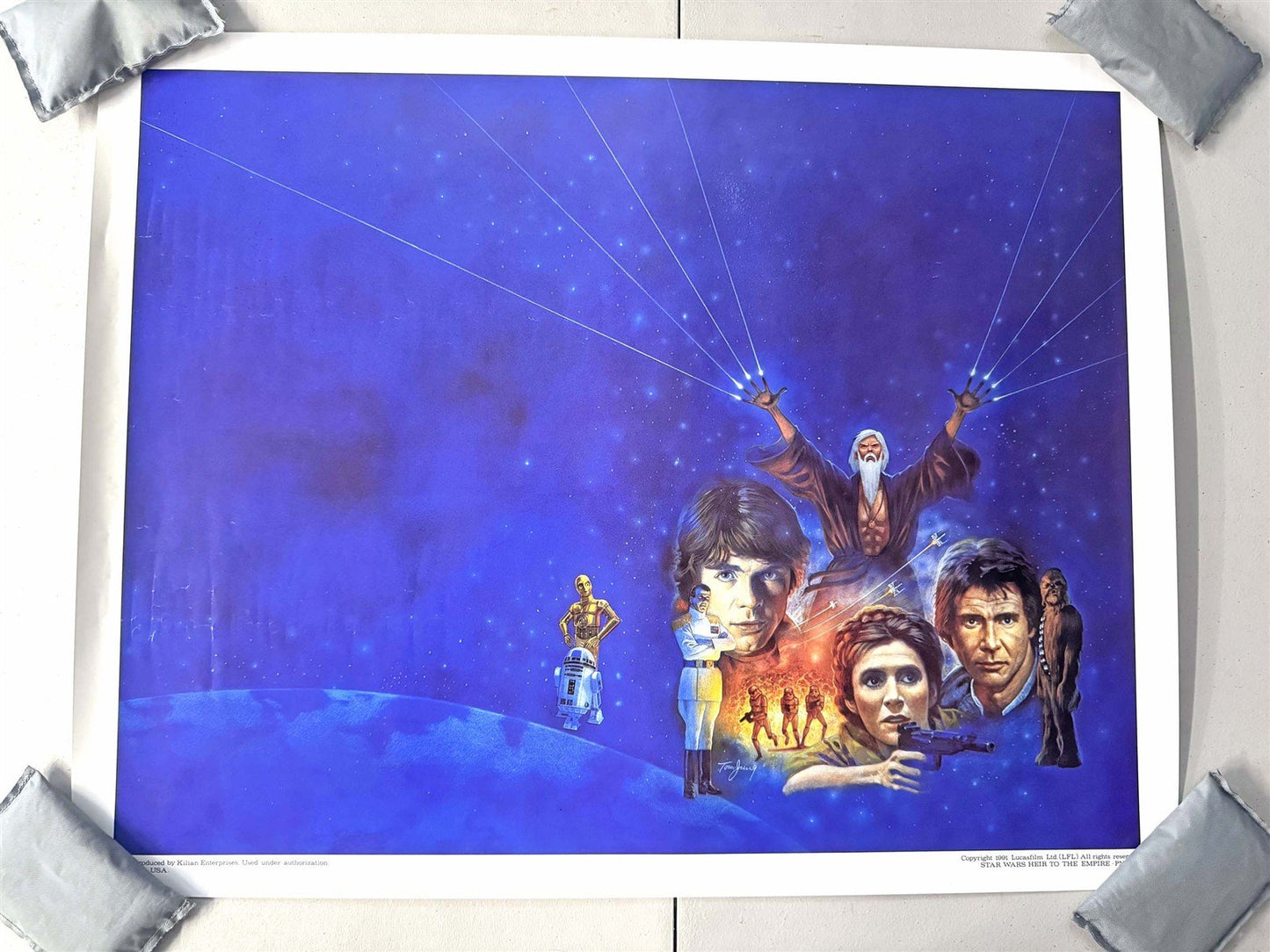 Star Wars HEIR TO THE EMPIRE poster 22x28 Timothy Zahn Tom Jung art Thrawn