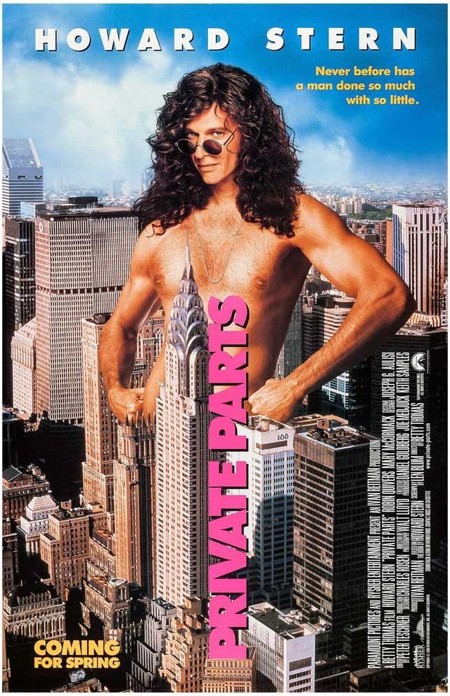 Howard Stern PRIVATE PARTS movie poster 11x17