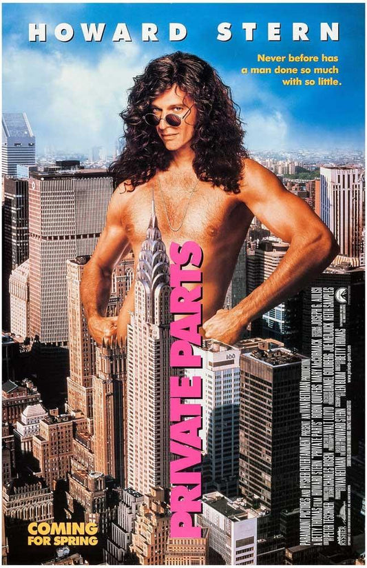 Howard Stern PRIVATE PARTS movie poster 11x17