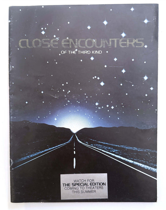 Steven Spielberg CLOSE ENCOUNTERS OF THE THIRD KIND color program book 1977