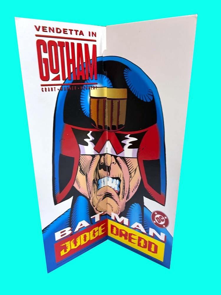 DC Comics VENDETTA IN GOTHAM JUDGE DREDD BATMAN counter store display 1993