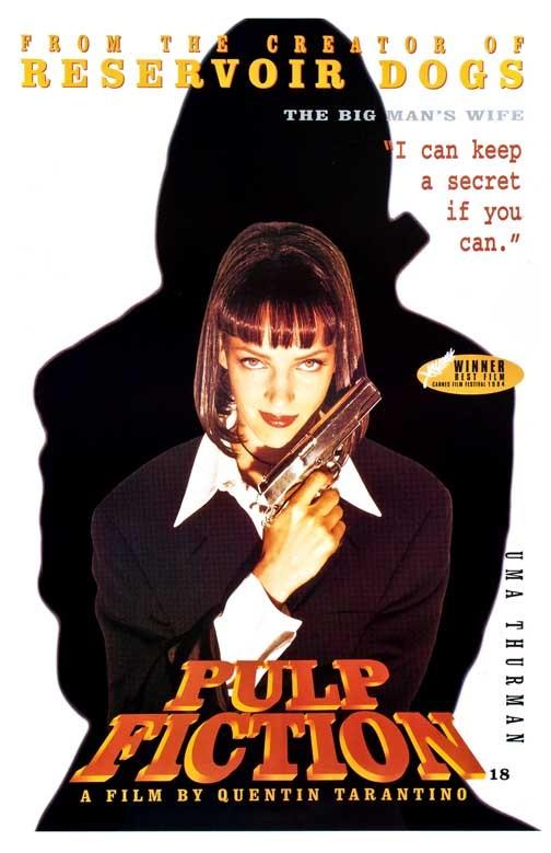 Uma Thurman PULP FICTION character movie poster 11x17 Quentin Tarantino