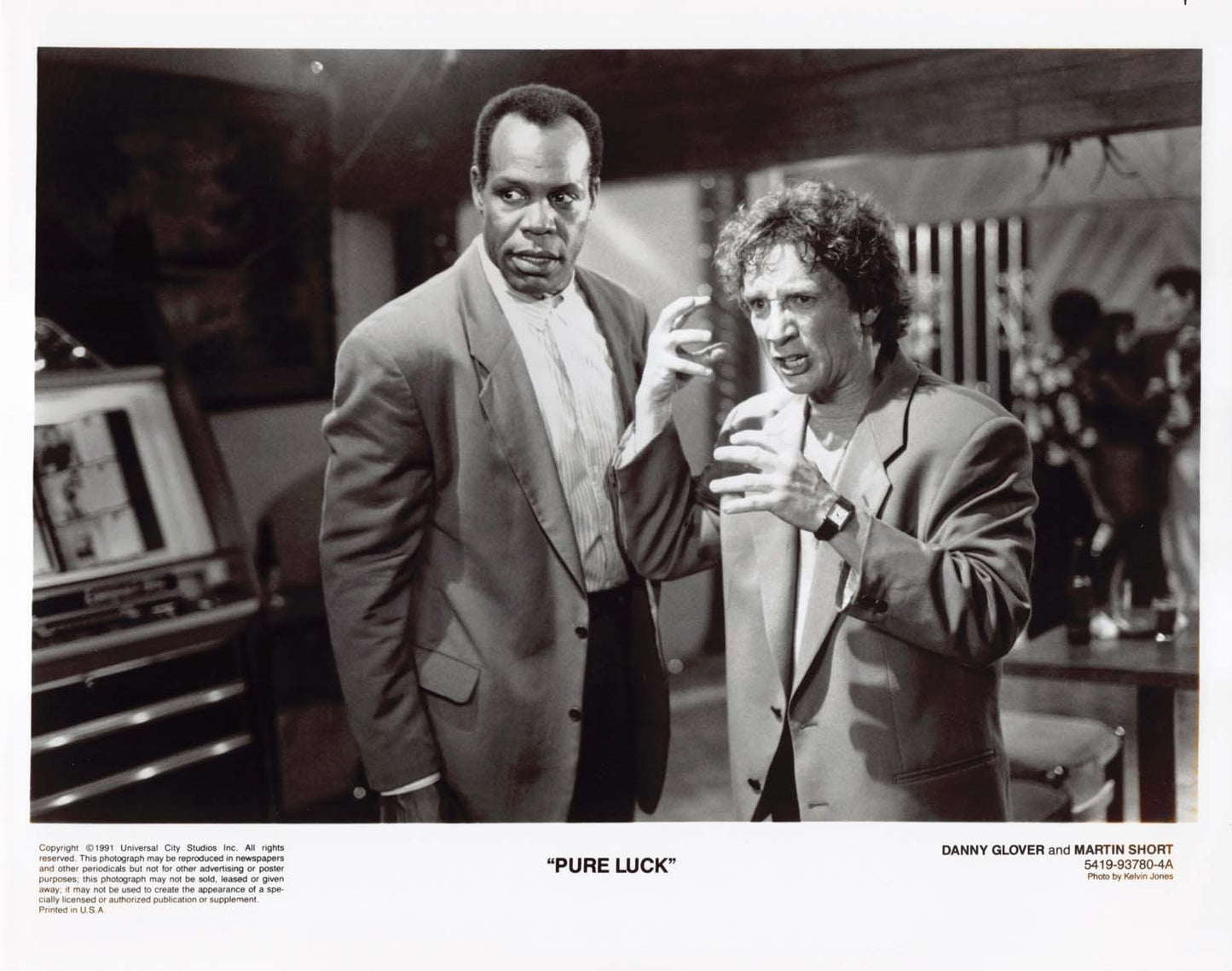 Danny Glover PURE LUCK Martin Short 1991 original 8x10 press photo