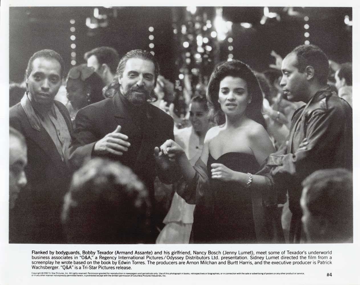 Armand Assante Q&A Jenny Lumet original 10x8 press photo 1990