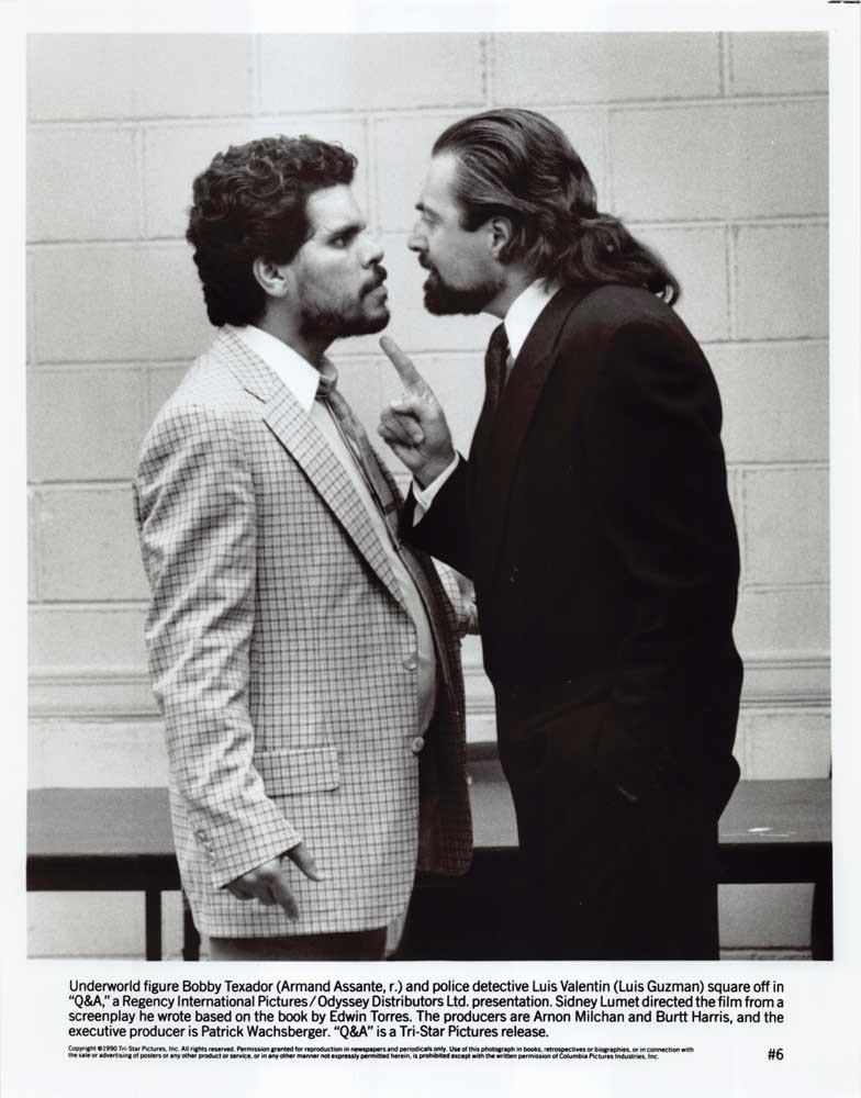 Armand Assante Q&A Luis Guzman original 8x10 press photo 1990