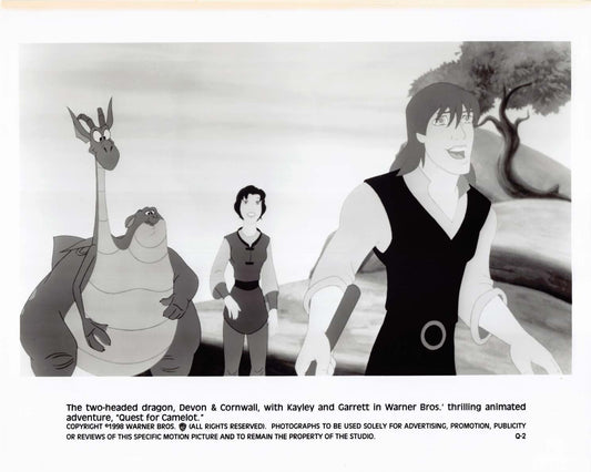 animated QUEST FOR CAMELOT original 8x10 press photo 1998