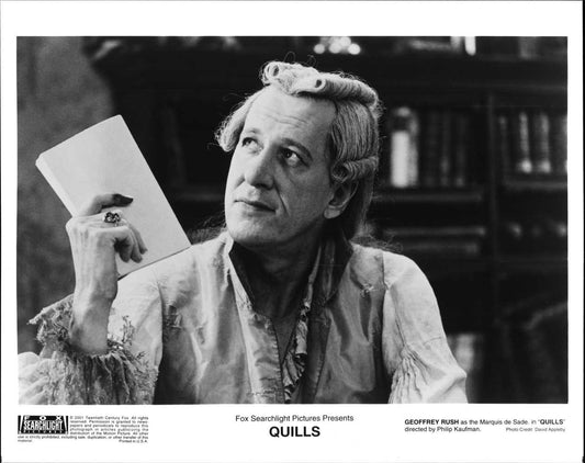 Geoffrey Rush QUILLS original 10x8 press photo 2001