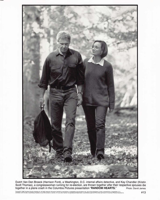 Harrison Ford RANDOM HEARTS Kristin Scott Thomas 1996 original 8x10 press photo