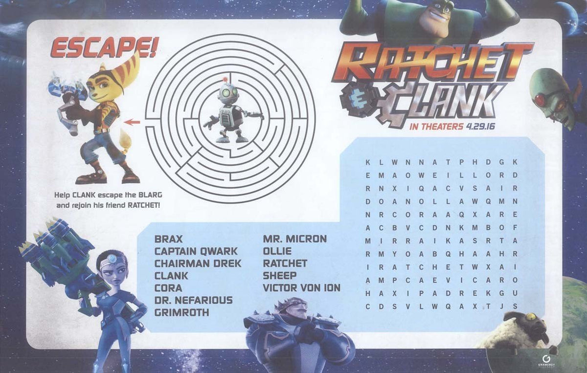 Paul Giamatti RATCHET & CLANK Bella Thorne original studio movie poster 11x17
