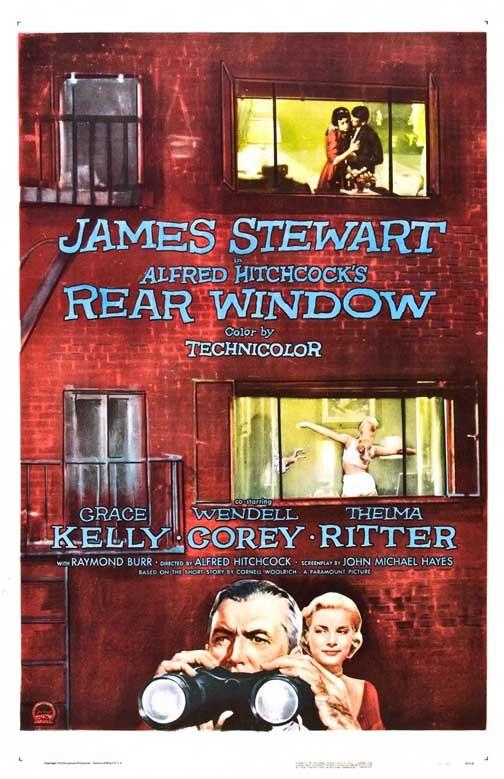 James Stewart REAR WINDOW Grace Kelly movie poster 11x17 Alfred Hitchcock