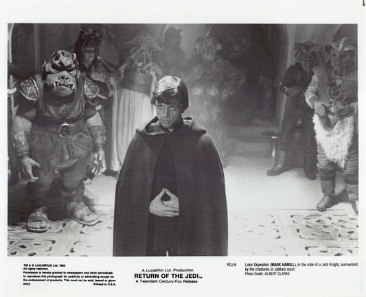 Mark Hamill Star Wars RETURN OF THE JEDI original 10x8 press photo 1983