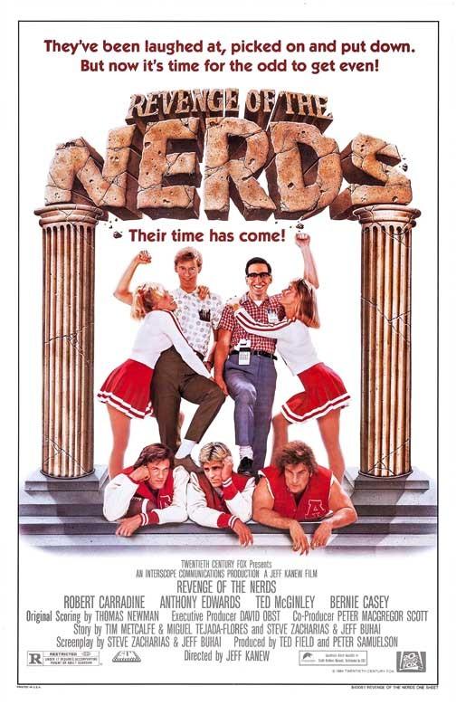 Robert Carradine REVENGE OF THE NERDS Anthony Edwards movie poster 11x17