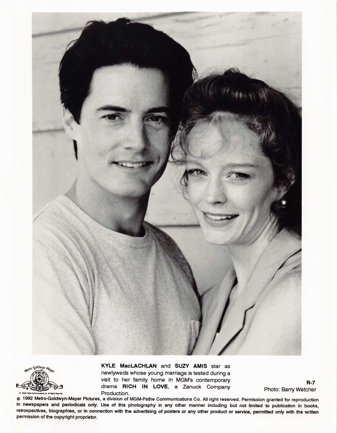 Kyle MacLachlan RICH IN LOVE Suzy Amis original 8x10 press photo 1992