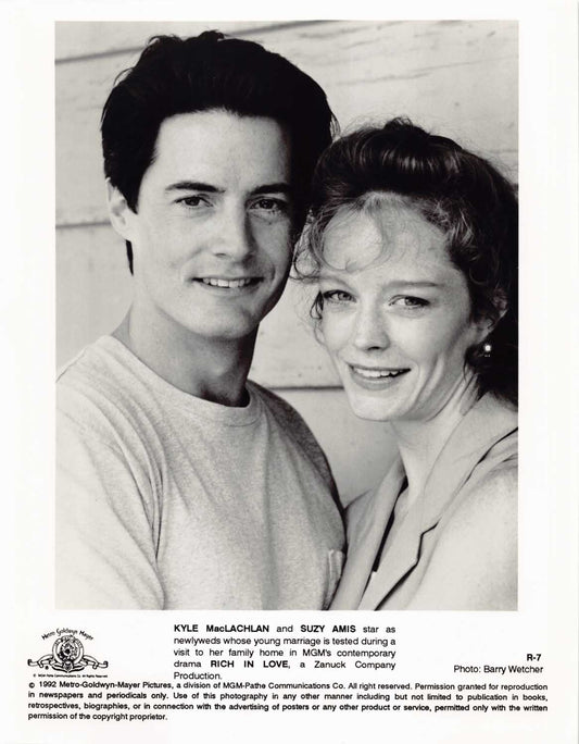 Kyle MacLachlan RICH IN LOVE Suzy Amis original 8x10 press photo 1992