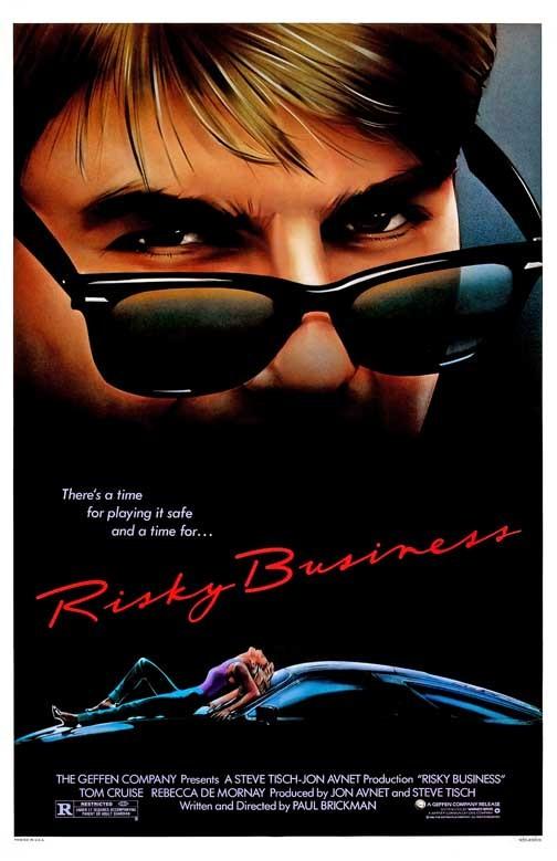 Tom Cruise RISKY BUSINESS Rebecca De Mornay movie poster 11x17