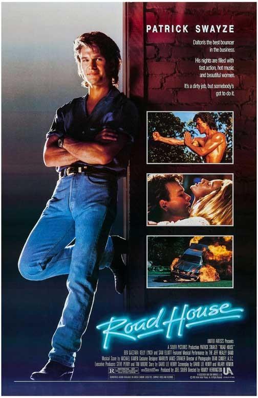 Patrick Swayze ROAD HOUSE Kelly Lynch movie poster 11x17