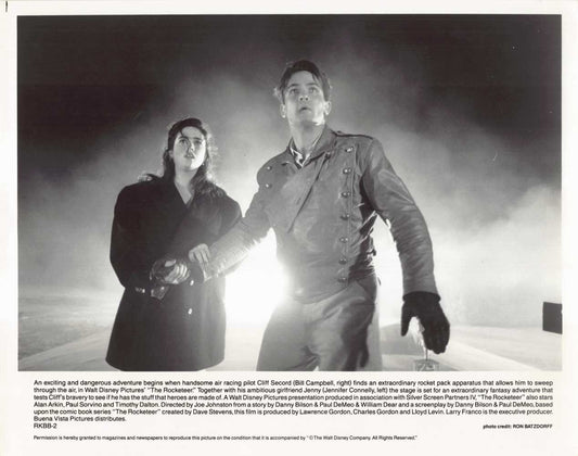 Billy Campbell THE ROCKETEER Jennifer Connelly original 8x10 press photo 1991