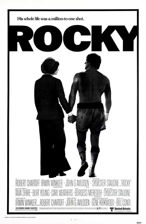 Sylvester Stallone ROCKY Talia Shire Burt Young movie poster 11x17