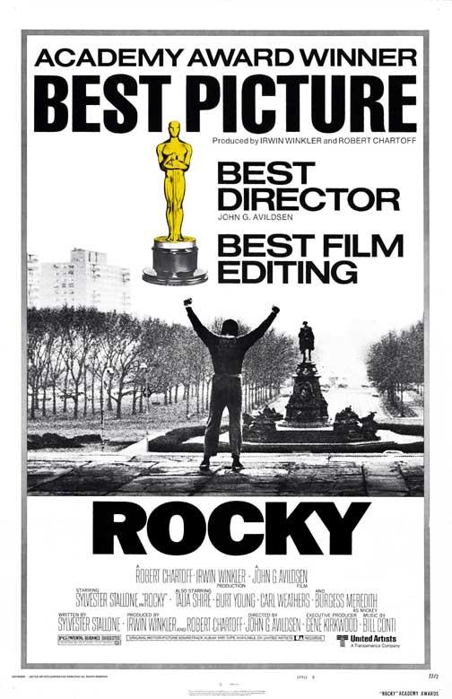 Sylvester Stallone ROCKY Talia Shire Burt Young 'Best Picture' movie poster 11x17