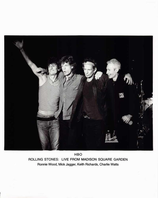 Watts ROLLING STONES LIVE FROM MADISON SQUARE GARDEN original 8x10 press photo