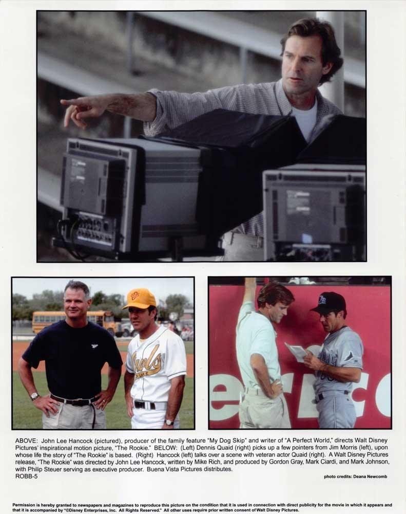 Dennis Quaid THE ROOKIE John Lee Hancock original 8x10 color press photo 2002