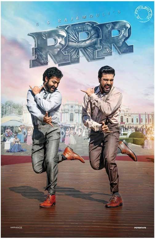 S.S. Rajamouli's RRR RISE ROAR REVOLT duo movie poster 11x17