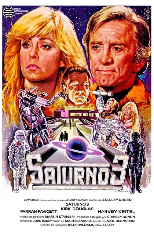 Farrah Fawcett SATURN 3 Kirk Douglas Harvey Keitel int. movie poster 11x17