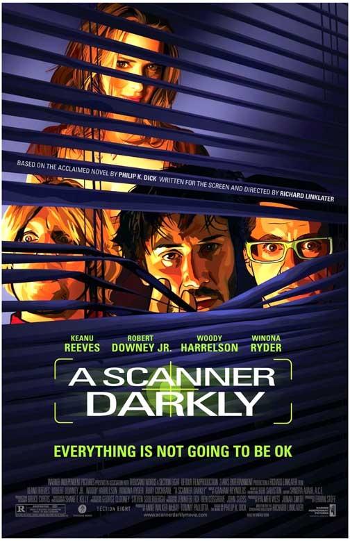 Keanu Reeves A SCANNER DARKLY Winona Ryder Robert Downey Jr. movie poster 11x17